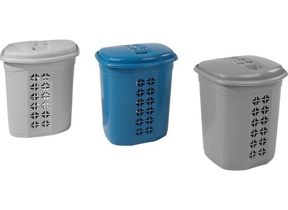 Wäschetonne Jaro - Blau/Dunkelgrau, Kunststoff (48l) - Homezone Wäschetonne Jaro - Blau/Dunkelgrau, Kunststoff (48l) - Homezone