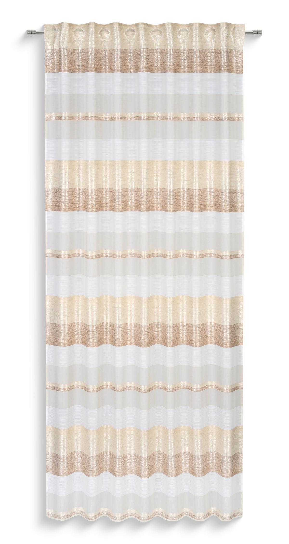 Fertigvorhang Fanny I - Beige, MODERN, Textil (140/245cm) - Luca Bessoni