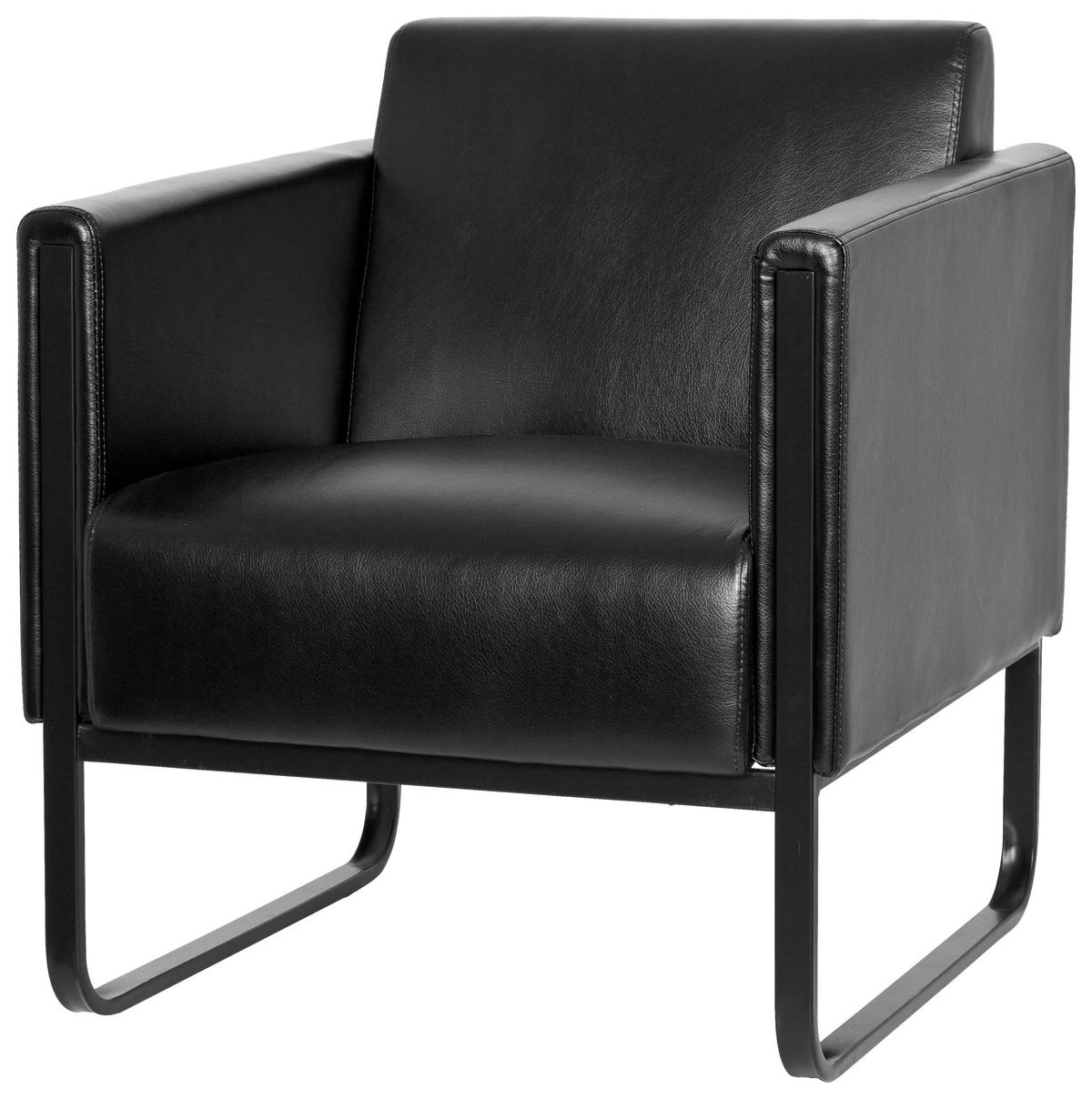 Sessel Bali Black - Schwarz, MODERN, Textil (67/78/71cm) - MID.YOU