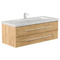 WASCHTISCHKOMBI Yamo, Eichefarben B: 130cm - Eichefarben, Basics, Holzwerkstoff/Stein (130cm) - MID.YOU