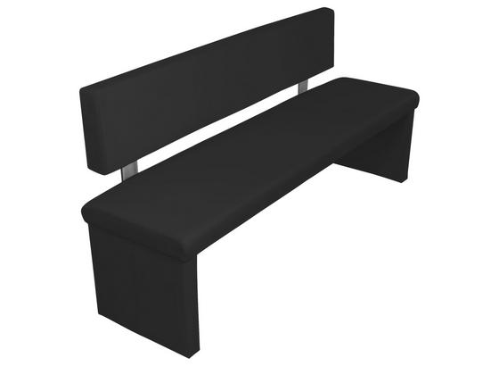 Sitzbank Charisse B: ca. 160cm Schwarz - Schwarz, MODERN, Textil/Metall (160/83/54cm) - Livetastic Sitzbank Charisse B: ca. 160cm Schwarz - Schwarz, MODERN, Textil/Metall (160/83/54cm) - Livetastic
