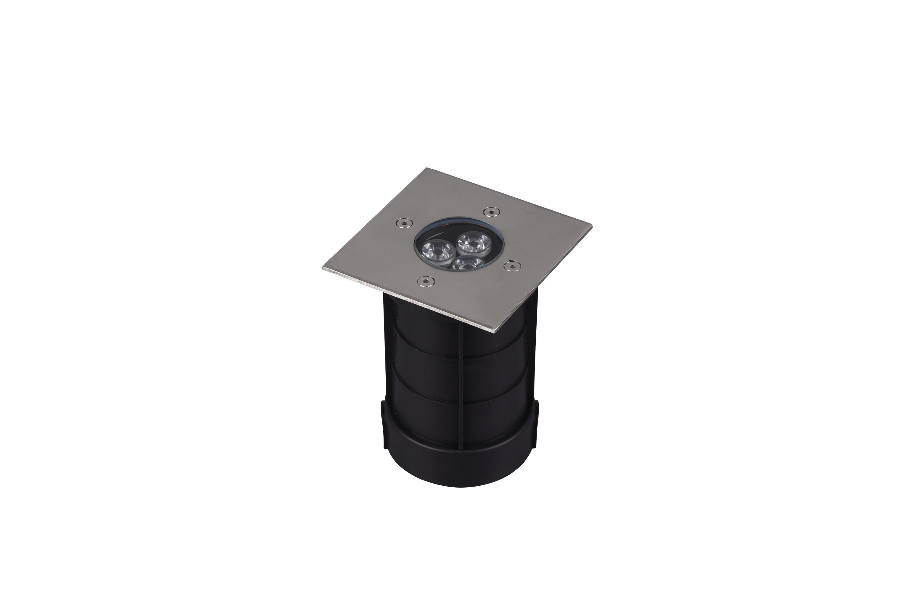 LED-Außenleuchte 3 Watt Edelstahl - Nickelfarben, Basics, Metall (11/14cm) - Trio Leuchten