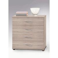 Kommode 60 cm Lilly Eiche Dekor - Eichefarben/Silberfarben, KONVENTIONELL, Holzwerkstoff (60/70/30cm) - Livetastic