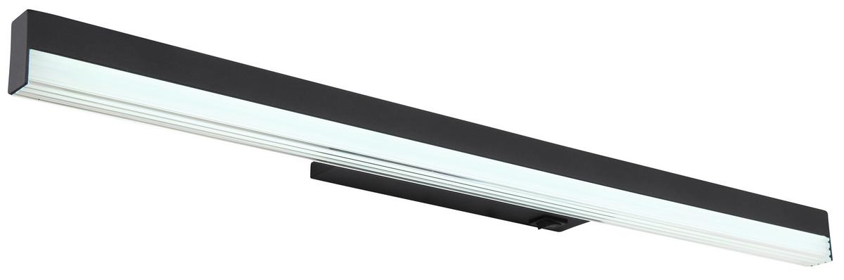 LED-Wandleuchte 41926b - Opal/Schwarz, Basics, Kunststoff/Metall (60/6/4cm) - Globo