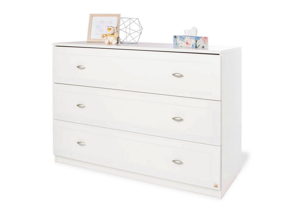 Babyzimmer 100025bg Laura - Weiß, Trend, Holzwerkstoff - Pinolino