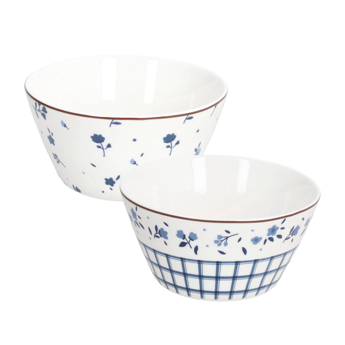 Müslischale Country Side - Blau/Weiß, Design, Keramik (14/6,5cm) - Luca Bessoni