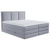 Boxspringbett Swing Grau H3xh4 200x200cm - Grau, Design, Holzwerkstoff/Textil (200/200cm) - MID.YOU