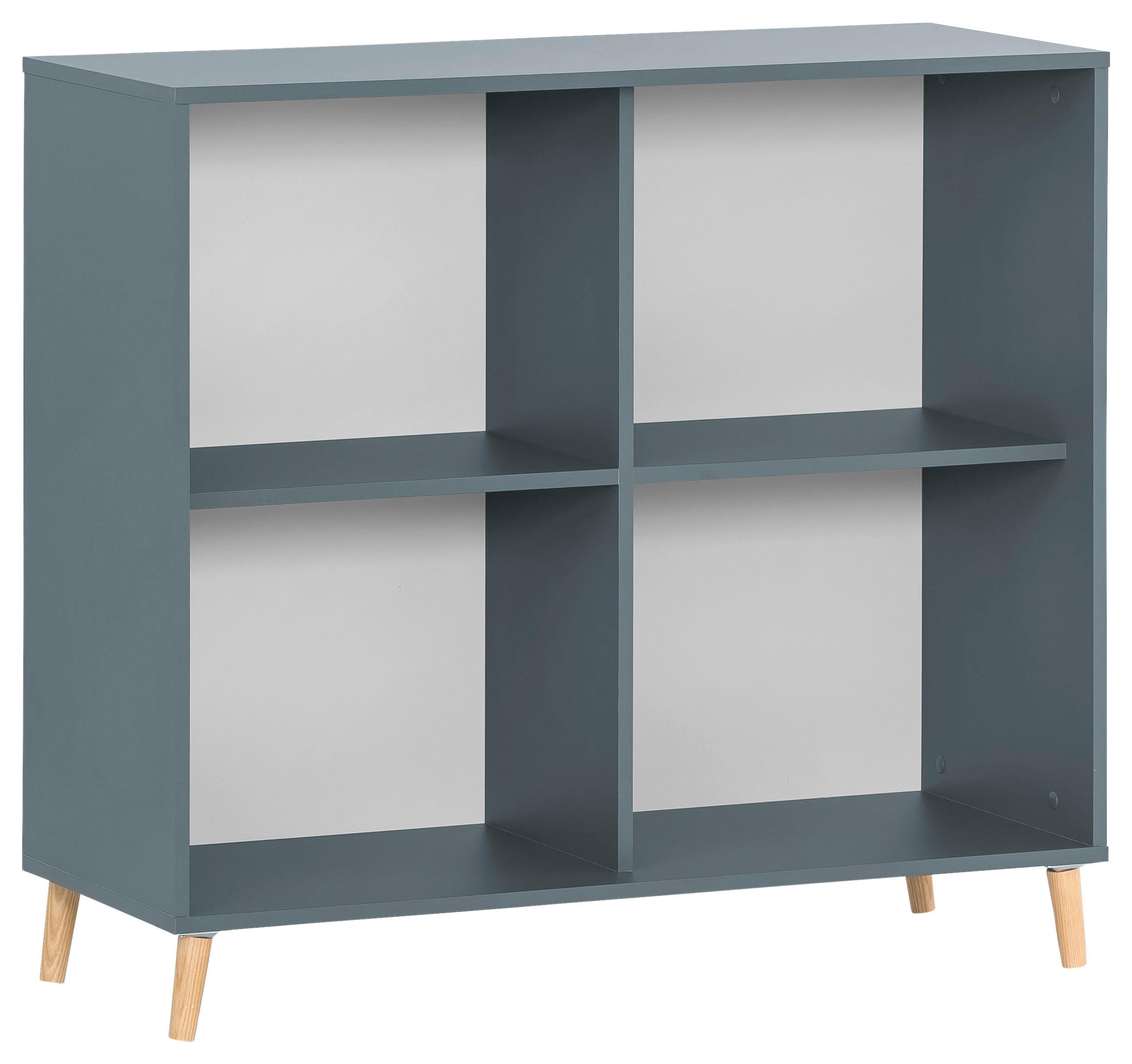 Aktenregal Serie 500 Blau B: 100,1 cm - Blau, MODERN, Holzwerkstoff (100,1/92,6/41cm) - MID.YOU