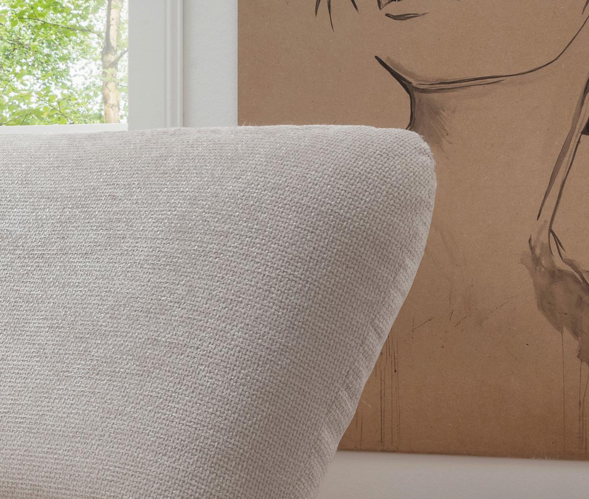 Xxl-sessel Cremallo Weiß Wippfunktion, Drehbar, B: 95cm - Schwarz/Weiß, Trend, Textil (95/77/94cm) - Livetastic