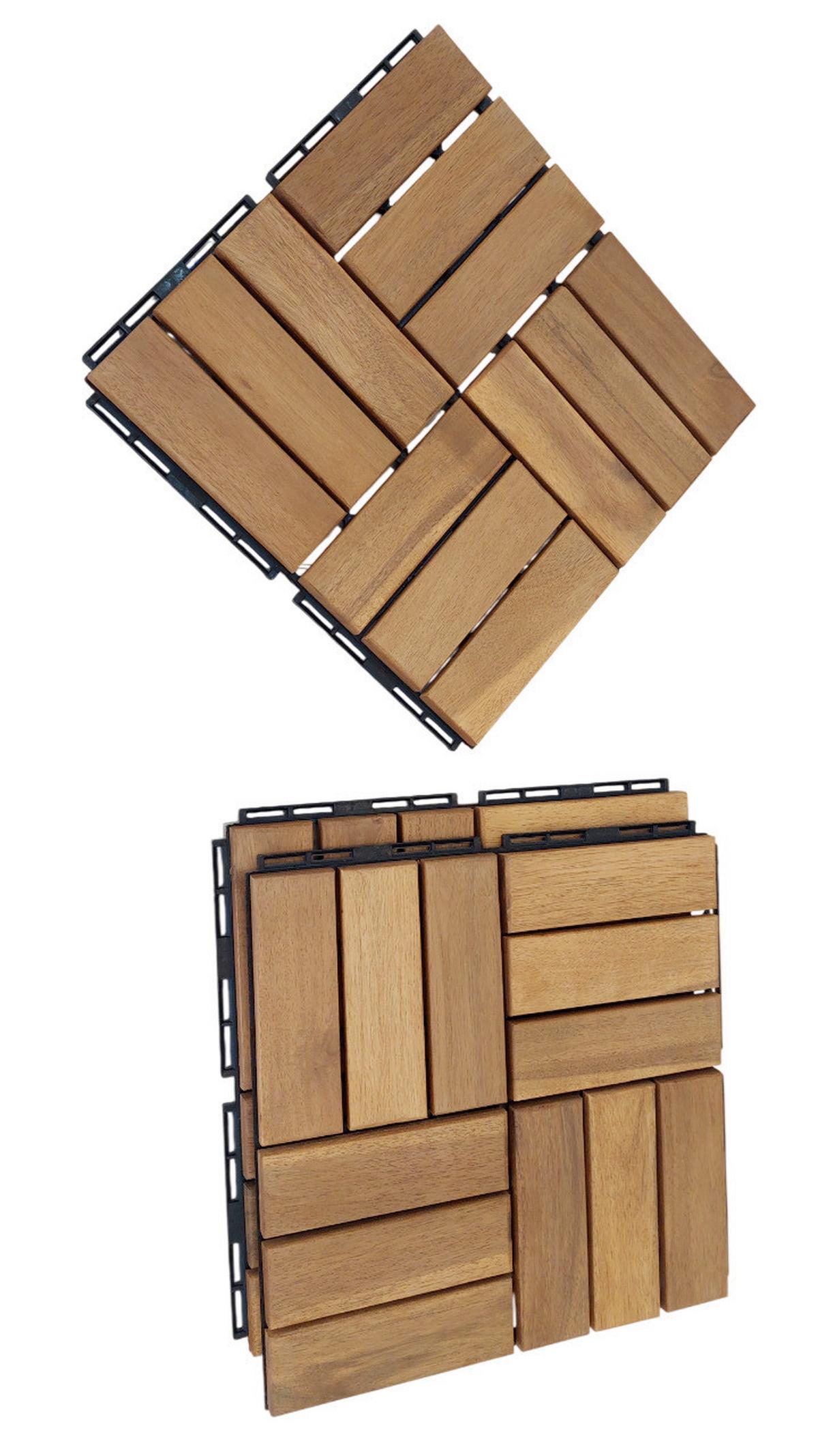 TERRASSENFLIESE PH-ACA-CTMO - Akaziefarben, Basics, Holz (30/30/2,4cm)