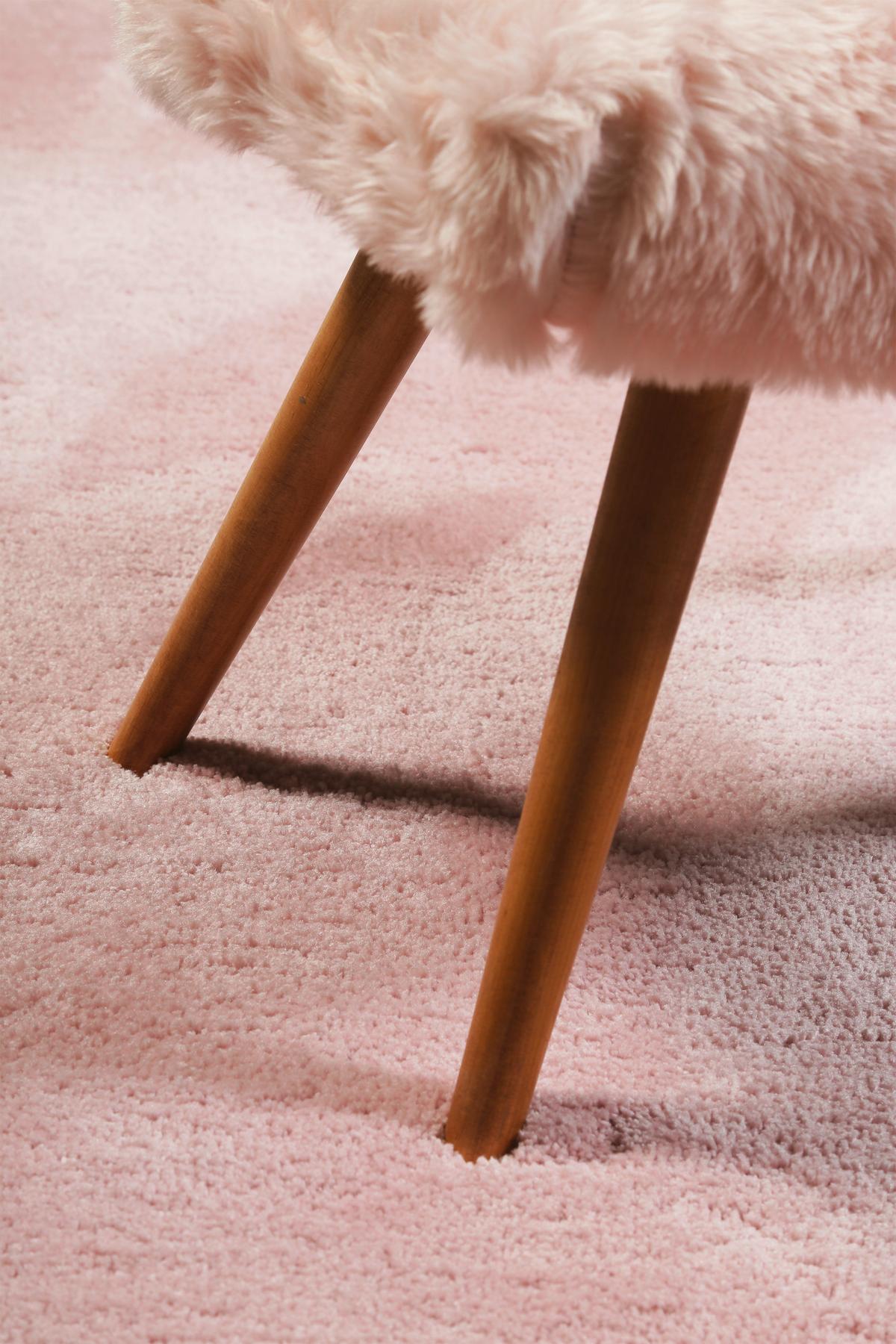 Hochflorteppich, 120 Cm Relaxx Esp-4150-27 120 Rd. - Rosa, Basics, Textil (120cm) - Esprit