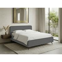 Polsterbett Camila Manila Anthrazit 180x200cm - Anthrazit/Schwarz, MODERN, Holz/Textil (180/200cm) - MID.YOU