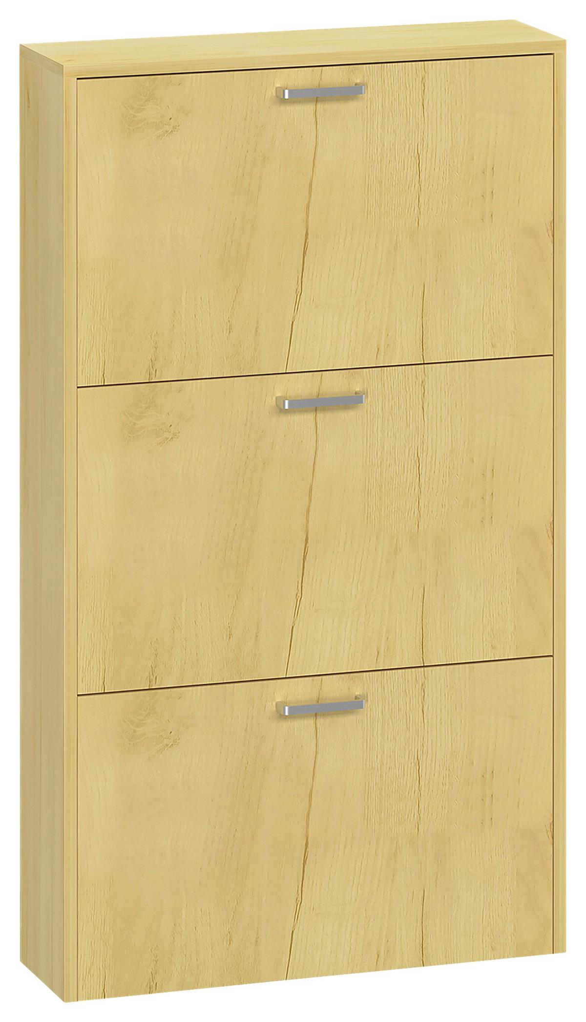 Schuhschrank Sulos Honigeiche Dekor - Honigeiche, Design, Holzwerkstoff (50/108/17cm) - MID.YOU