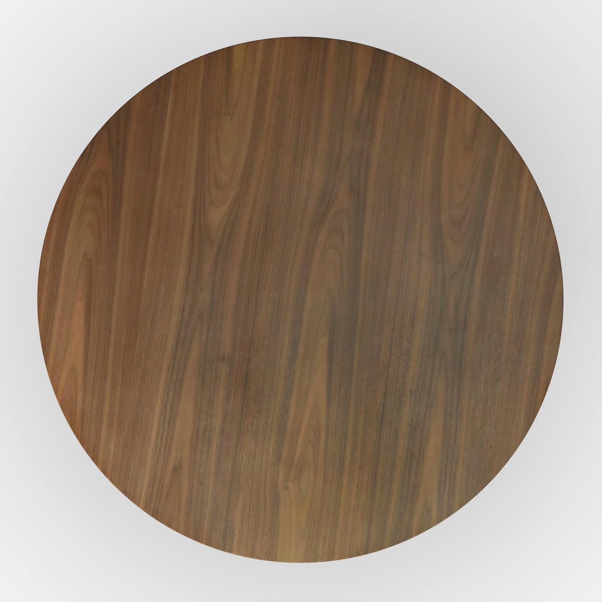 Jedálenský stôl Rene, P: 120 cm - čierna/farba akácie, Modern, kov/drevo (120/76cm) - Bessagi Home