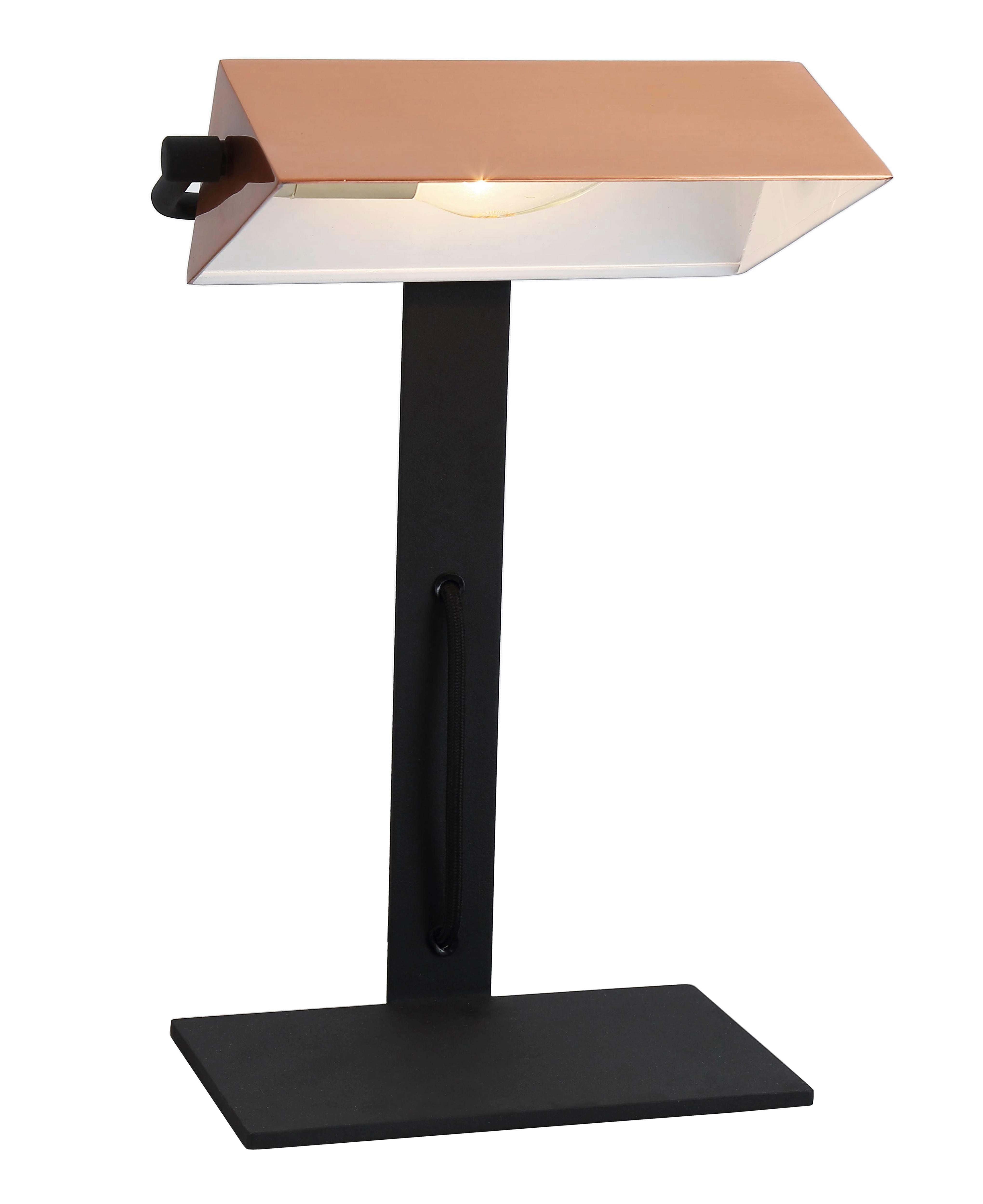 Tischleuchte 41-78346 - Schwarz/Kupferfarben, Design, Metall (16,5/24/36cm)