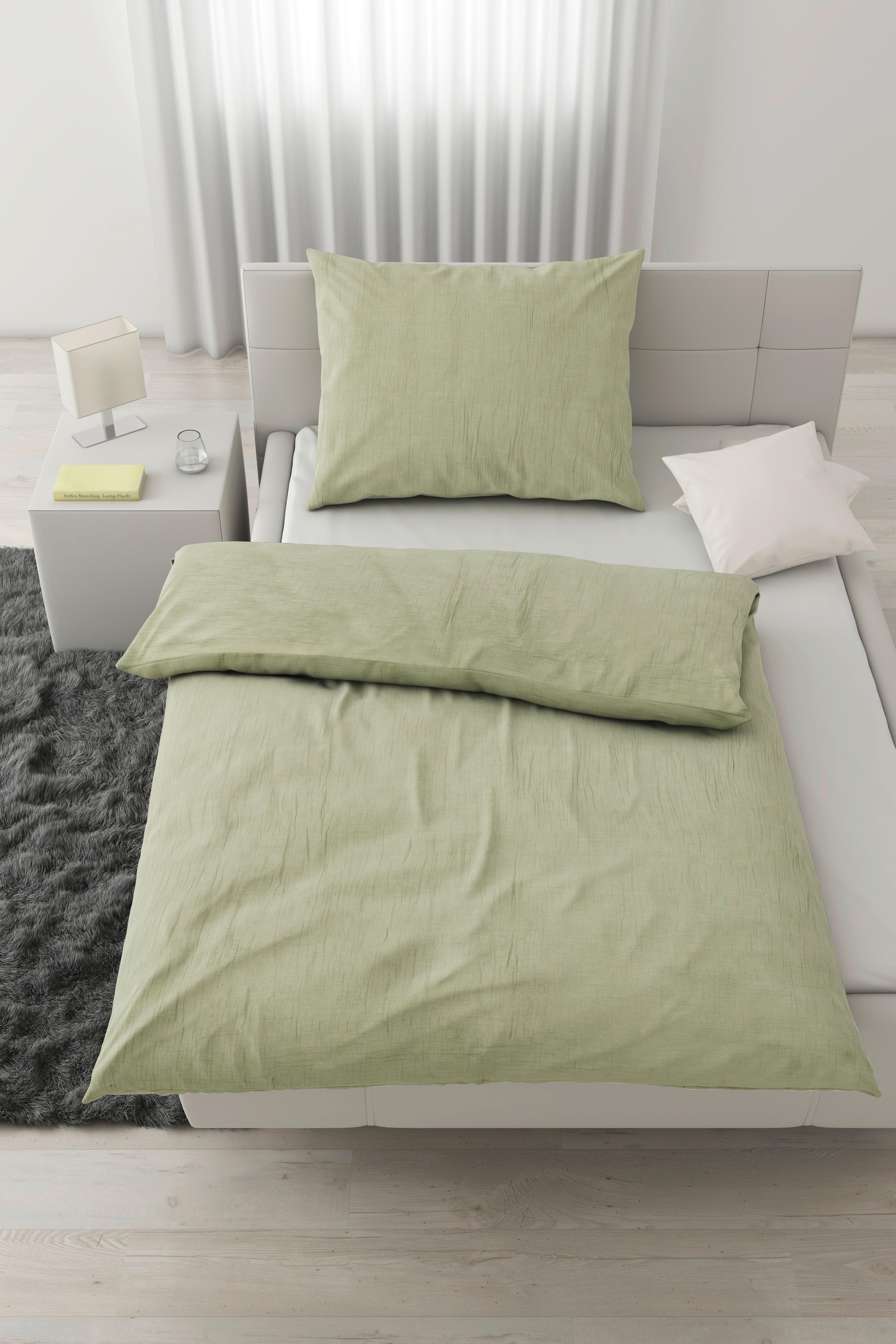 Povlečení Melania,70/90 140/200cm,zelená - zelená, Lifestyle, textil (140/200cm) - Modern Living