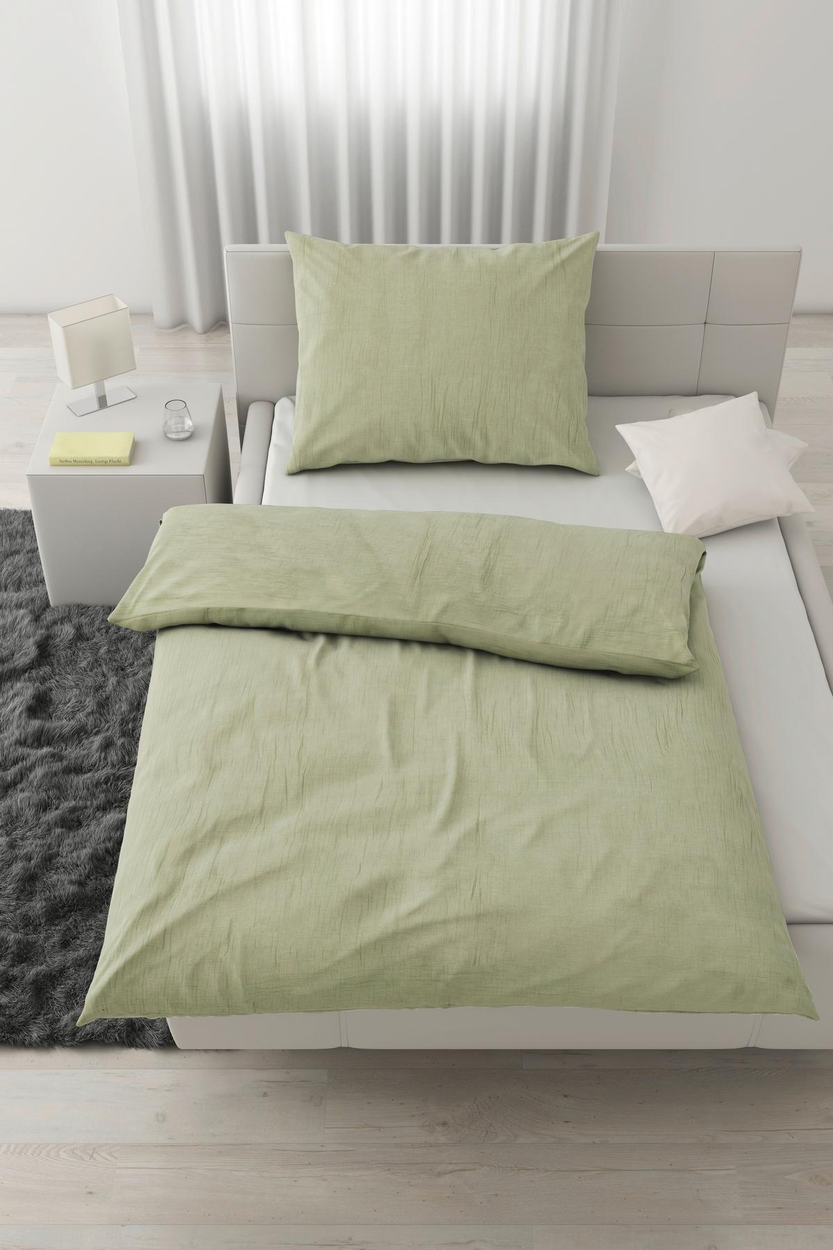 Povlečení Melania,70/90 140/200cm,zelená - zelená, Lifestyle, textil (140/200cm) - Modern Living