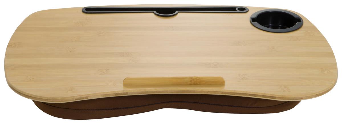 Laptopunterlage Comfilap I Echtholz Braun - Braun, Basics, Holz/Textil (54/9,5/34,5cm) - MID.YOU