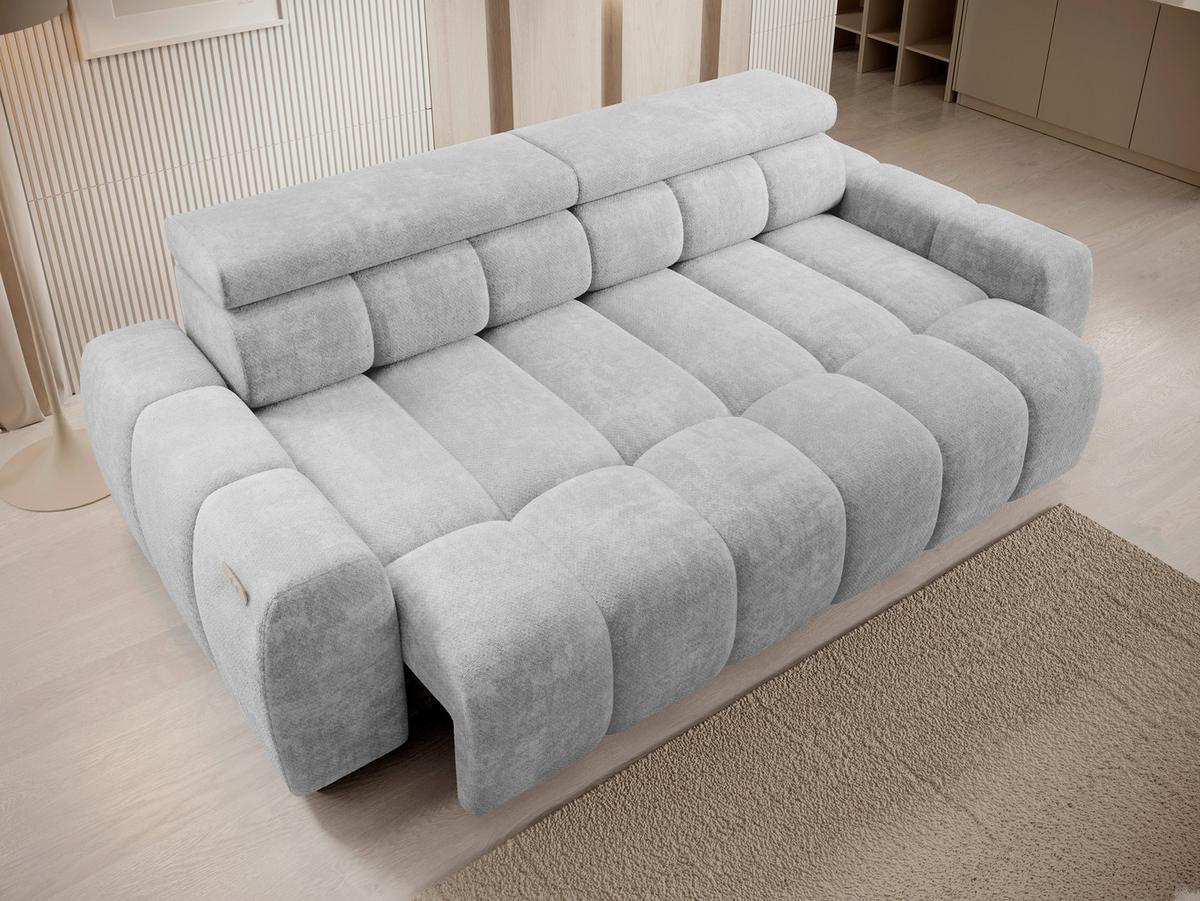Bigsofa Bull Webstoff Greige, B: 248 Cm - Greige/Schwarz, Trend, Textil (248/77-97/108cm) - Luca Bessoni