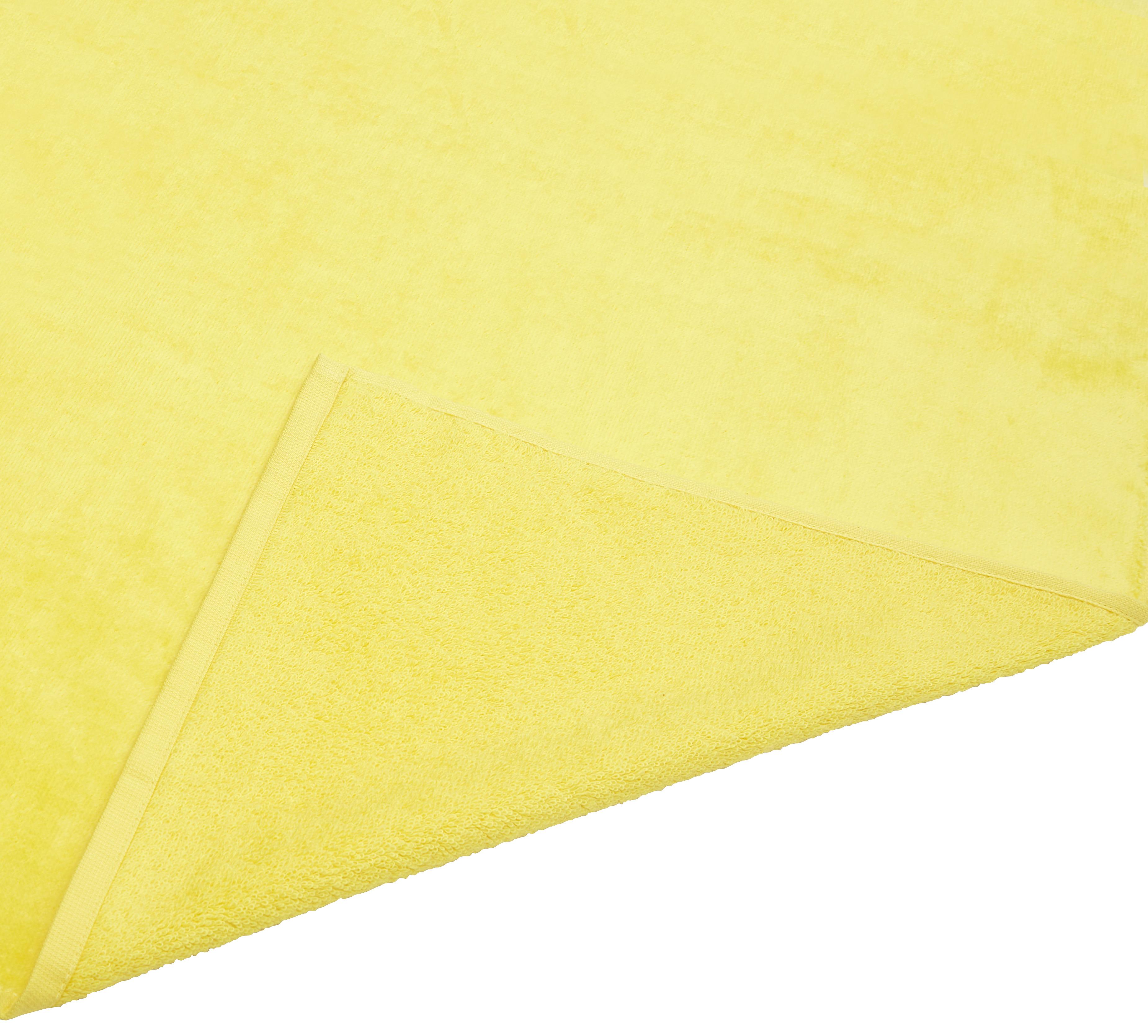 Strandtuch Baumwolle Gelb 180x100 cm - Gelb, Basics, Textil (180/100cm) - Luca Bessoni