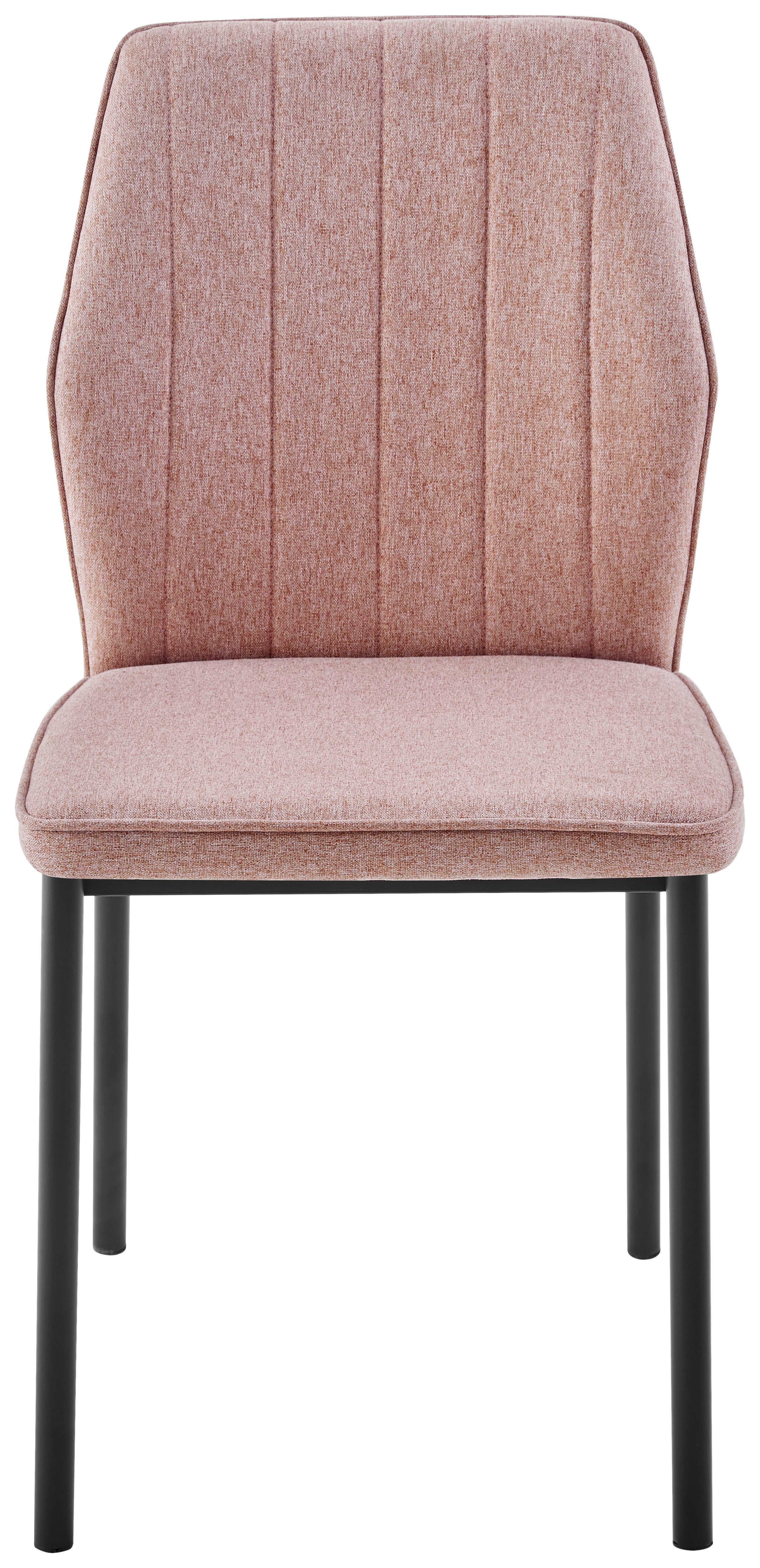 ŽIDLE MIA 2 - růžová/černá, Basics, kov/textil (44/86/52cm) - Based