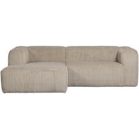 Ecksofa Bean Beige S: 178x254 cm - Beige/Schwarz, Design, Textil (178/254cm) - Livetastic