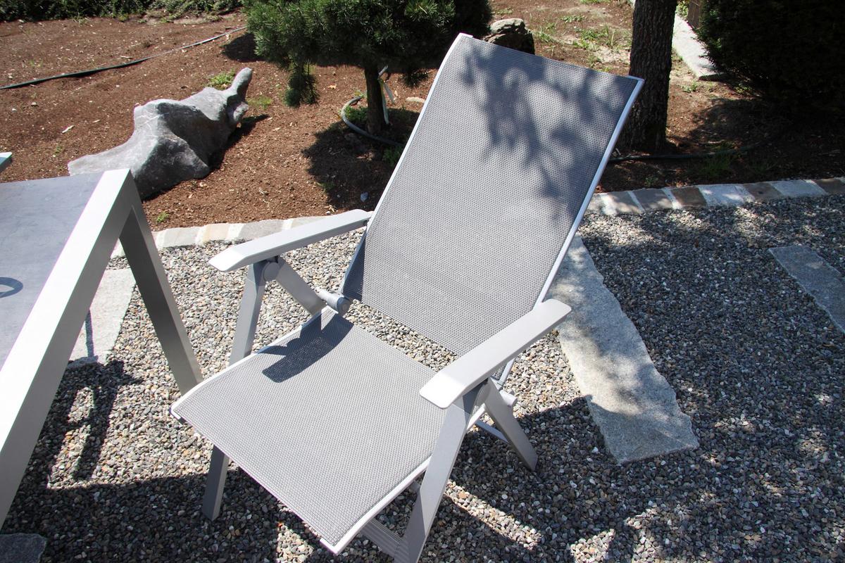 Gartensessel klappbar Urban Aluminium - Platinfarben/Graphitfarben, Basics, Metall (61/113/67cm) - Acamp
