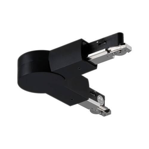 Schienensystem Urail L-Verbinder 96909 Schwarz - Schwarz, Design, Kunststoff/Metall (15,7/1,8/3,6cm) - Paulmann