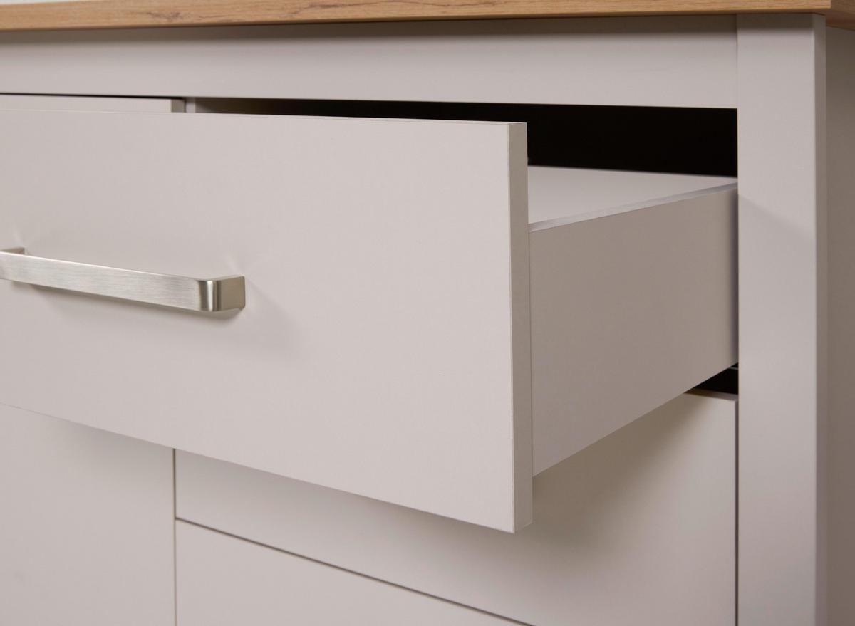 Kücheninsel Sardegna - Kaschmir/Eiche Artisan, ROMANTIK / LANDHAUS, Holzwerkstoff (124/91,5/75cm)