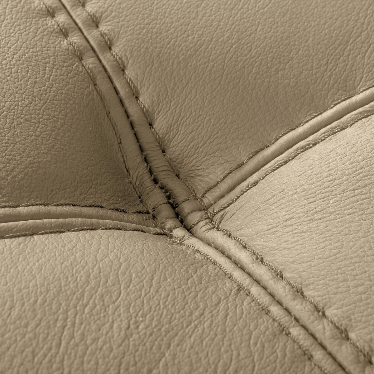 Ecksofa Torino Teilleder Hellgrau 247x173 - Hellgrau/Schwarz, Design, Leder/Textil (247/173cm) - Livetastic