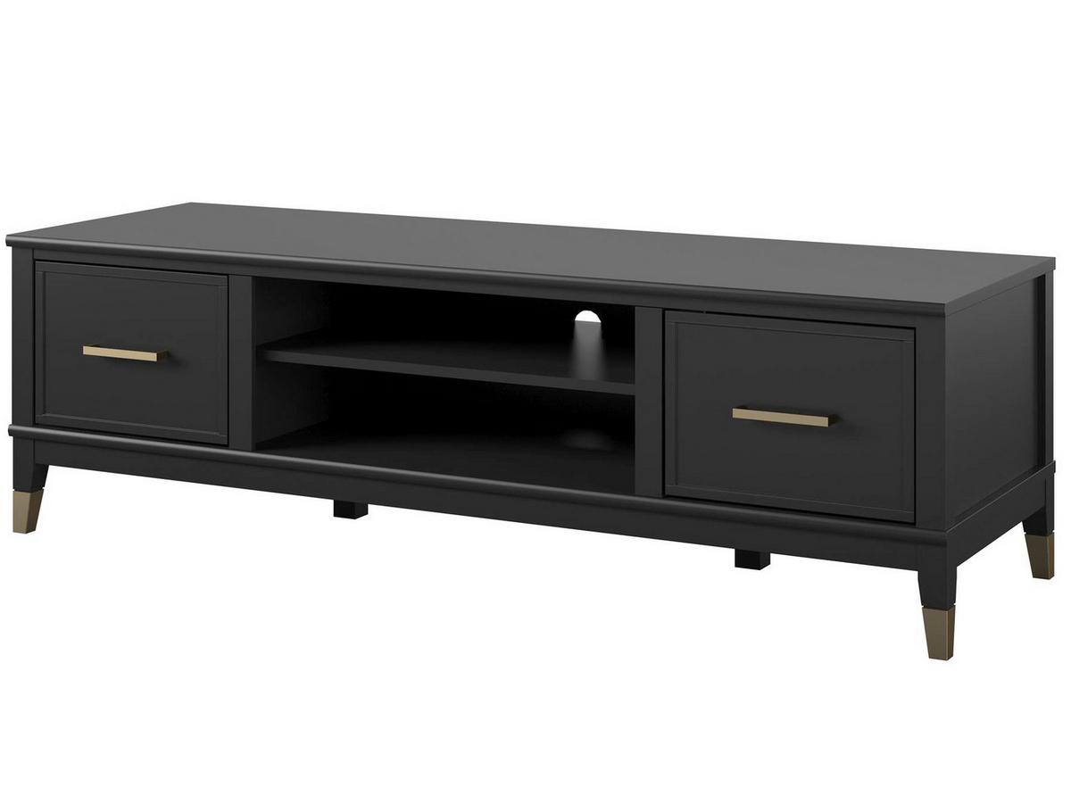 Lowboard Westerleigh Schwarz B: 152cm - Schwarz, Design, Holzwerkstoff/Metall (152/47/50cm) - MID.YOU