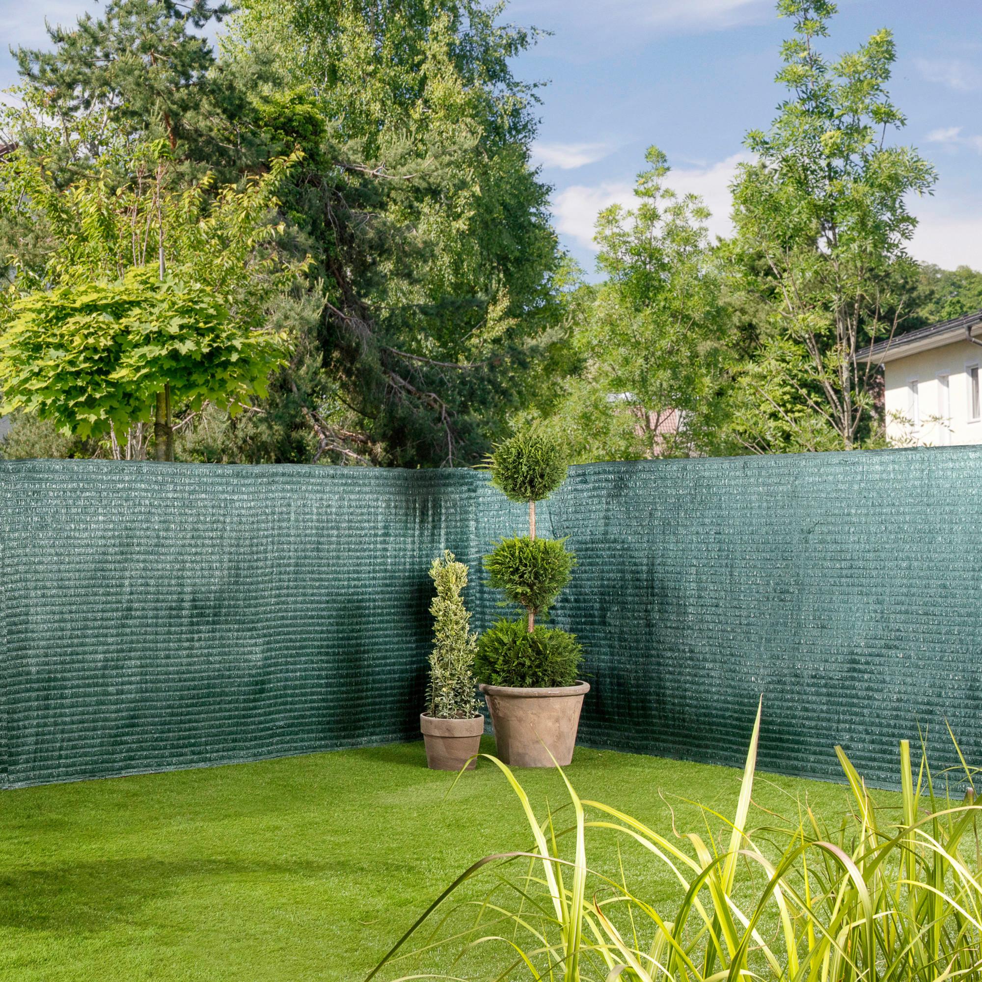 Sichtschutz Raffia Grün 150x300 Cm - Grün, Basics, Kunststoff (150/300cm)