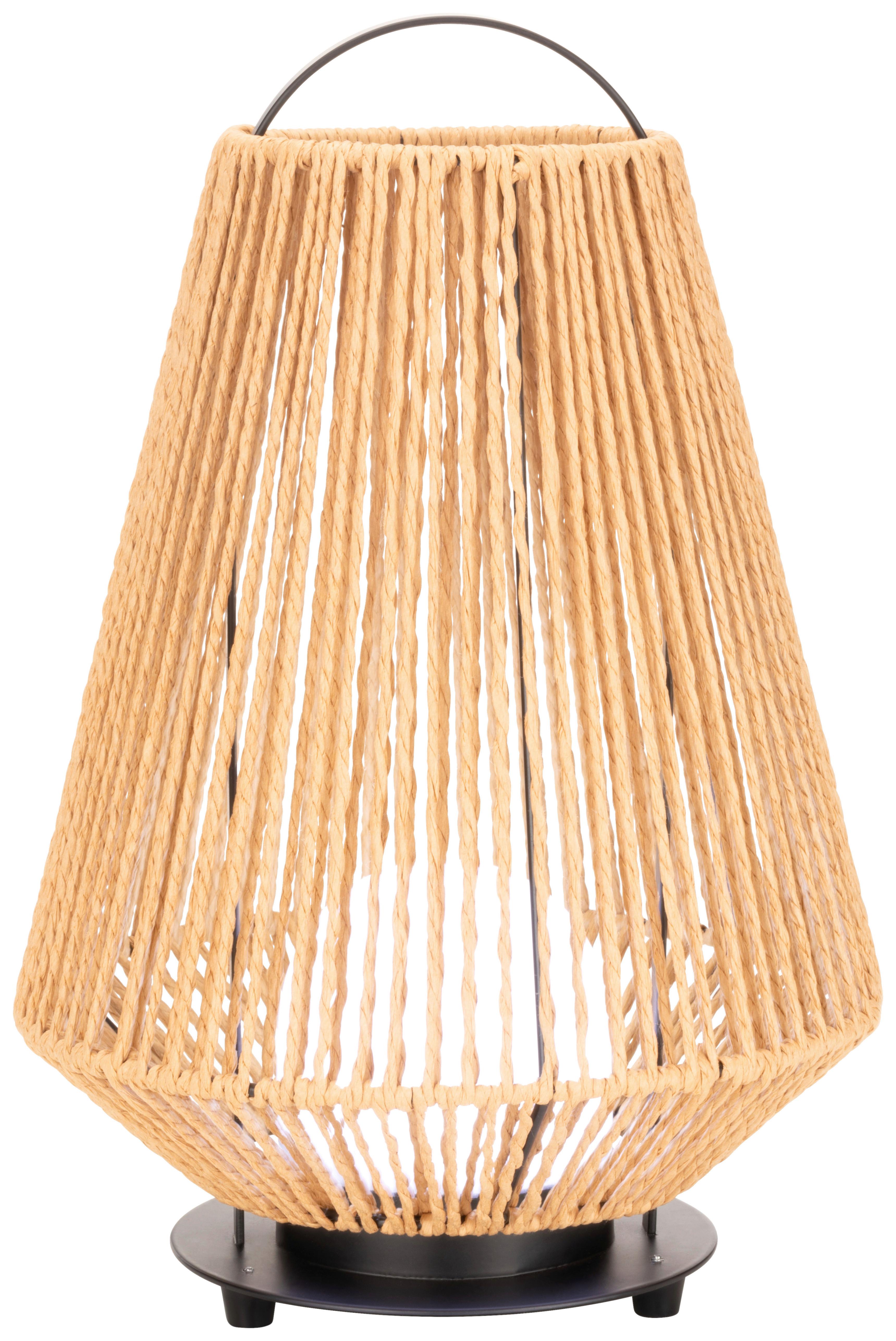 VONKAJŠIE LED SVIETIDLO NEWI - hnedá, Modern, kov/prírodné materiály (20/35cm) - Modern Living