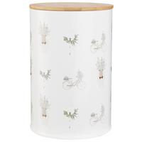 DÓZA NA SUŠENKY XMAS - 2023 - přírodní barvy/vícebarevná, Konvenční, kov/dřevo (10/14,5cm) - Modern Living
