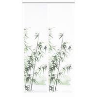 Flächenvorhang Rufus 2er Set - Weiß/Grün, Natur, Textil (60/245cm)