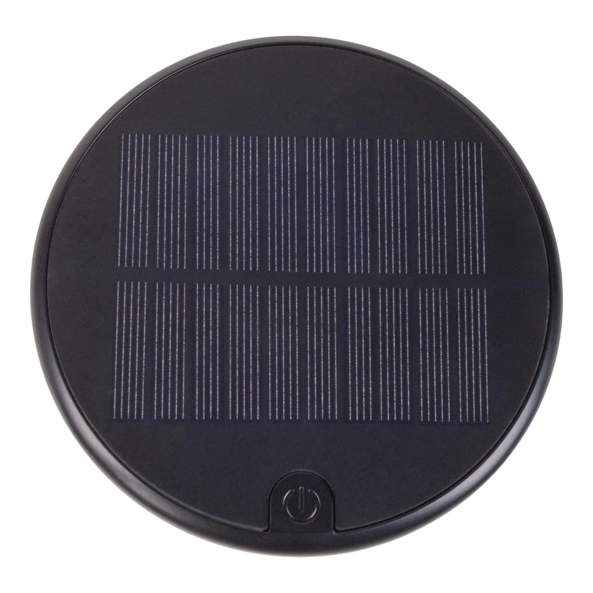 Solarleuchte 3199122 Tischleuchte - Schwarz, KONVENTIONELL, Kunststoff (9,4/11,5/20,3cm) - Näve