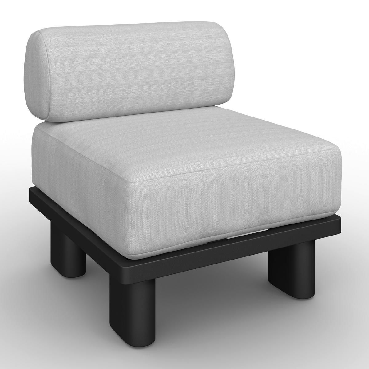 TERASOVÁ SEDACIA SÚPRAVA LUMEA - sivá/svetlosivá, Modern, kov/textil - Bessagi Garden