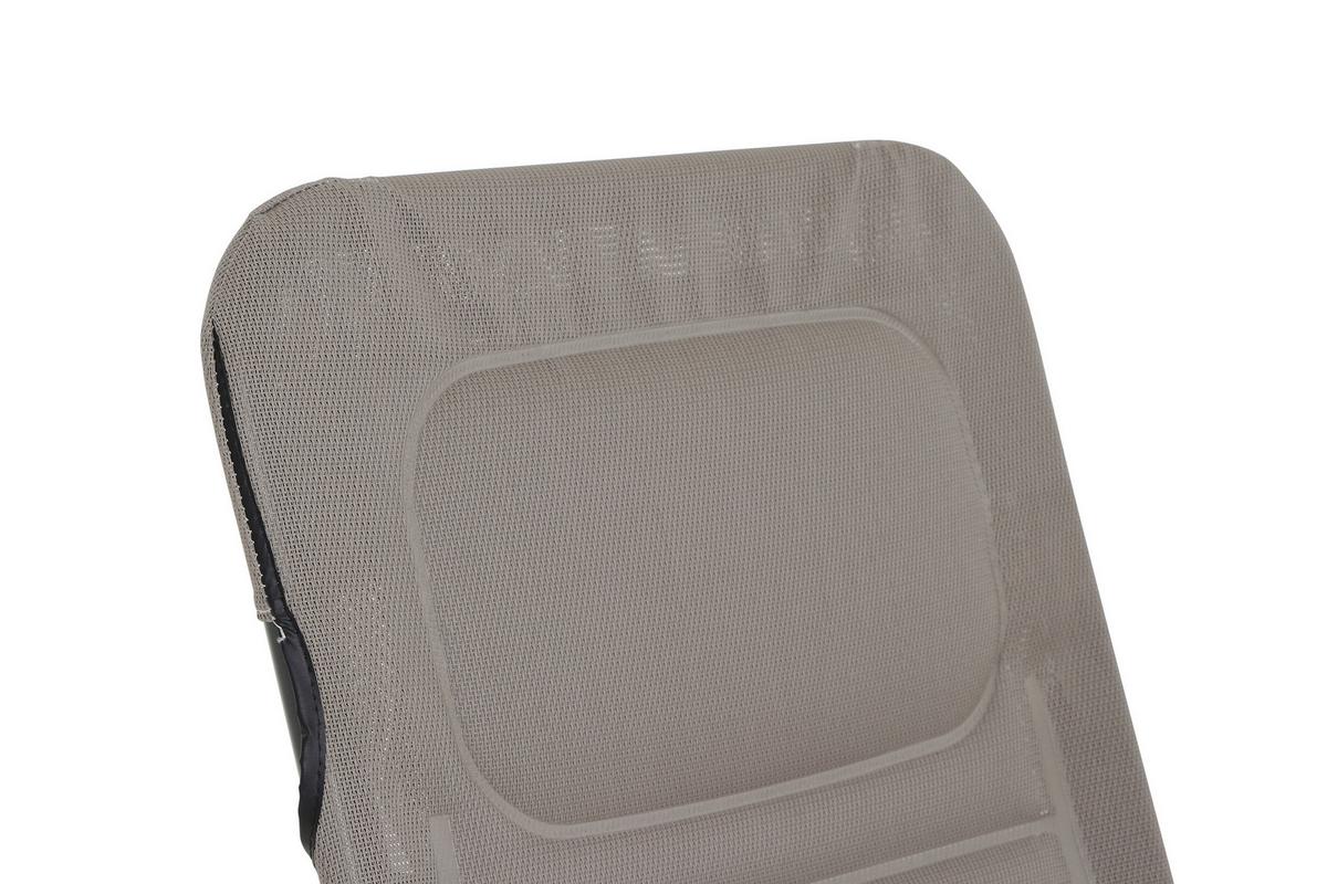 Sonnenliege J40975 Stahl, Klappbar - Taupe, KONVENTIONELL, Kunststoff/Metall (71/112/150cm) - Siena Garden