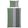 Bettwäsche Anni - Grau/Grün, KONVENTIONELL, Textil - Ondega