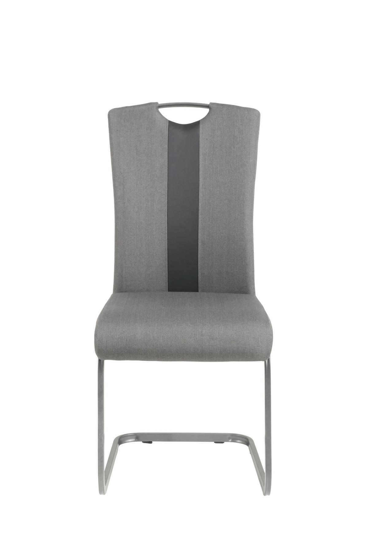 Tischgruppe Rose G - Anthrazit/Grau, MODERN, Holzwerkstoff/Textil (140 - 180/76/80cm) - MID.YOU