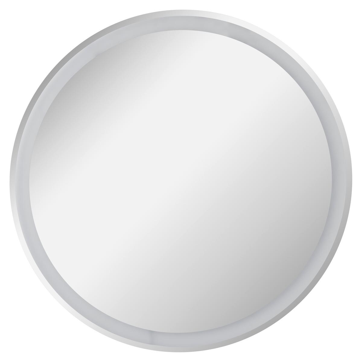 Wandspiegel Mirror Rund 60x60 Cm Ohne Rahmen Mit Led - Basics, Glas (60/60/3cm) - MID.YOU