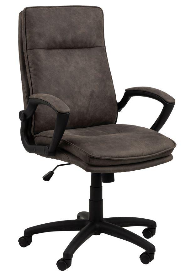 Bürostuhl Brad mit Armstützen Schieferfarben/Anthrazit - Schieferfarben/Anthrazit, Trend, Kunststoff/Textil (67/115/69,5cm) - MID.YOU
