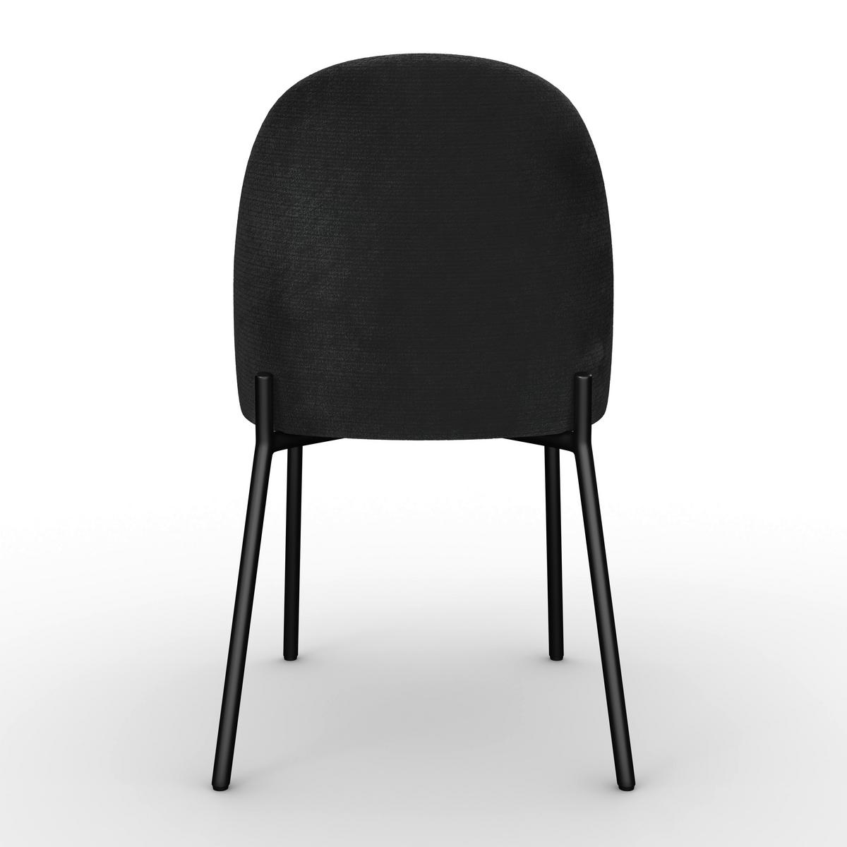 ŽIDLE ELORA - černá, Moderní, kov/textil (48/86/55cm) - Bessagi Home