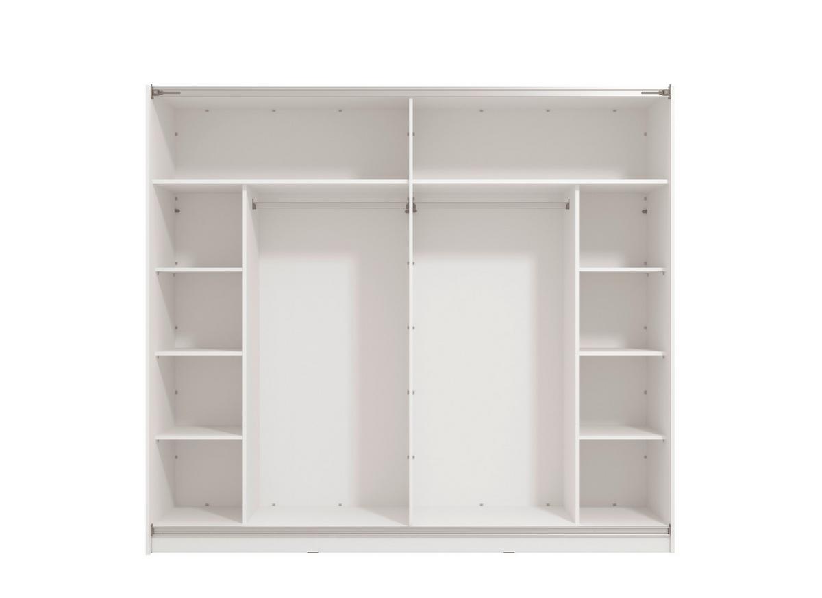 Tolóajtós Szekrény Sierra 236/210 Cm - fehér, Basics, faalapú anyag (236,5/210/62,5cm)