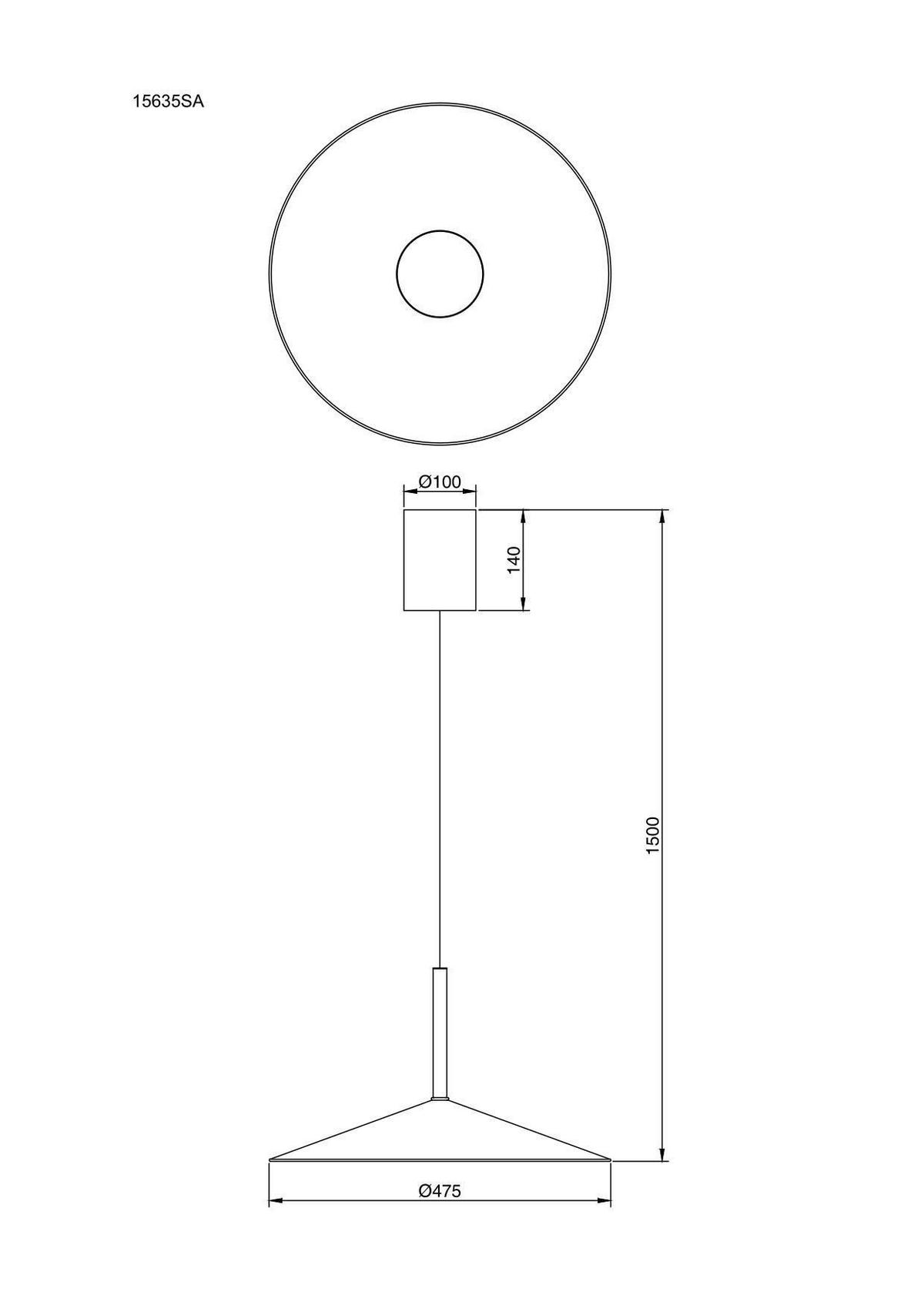 LED-HÄNGELEUCHTE Lampone - Sandfarben/Opal, Design, Kunststoff/Metall (47,5/150cm) - Globo