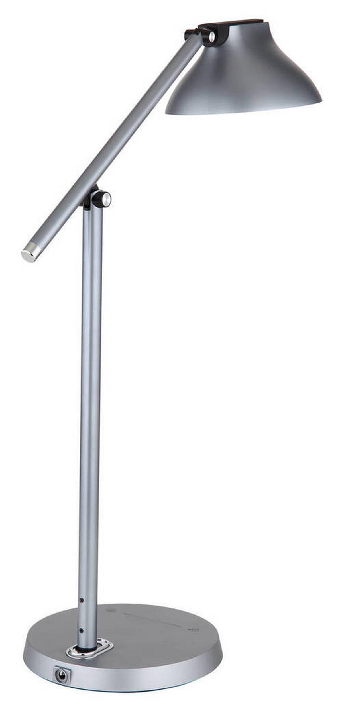 LED-Tischleuchte 58437g - Opal/Grau, Basics, Kunststoff/Metall (43,2/17,8/75,8cm) - Globo