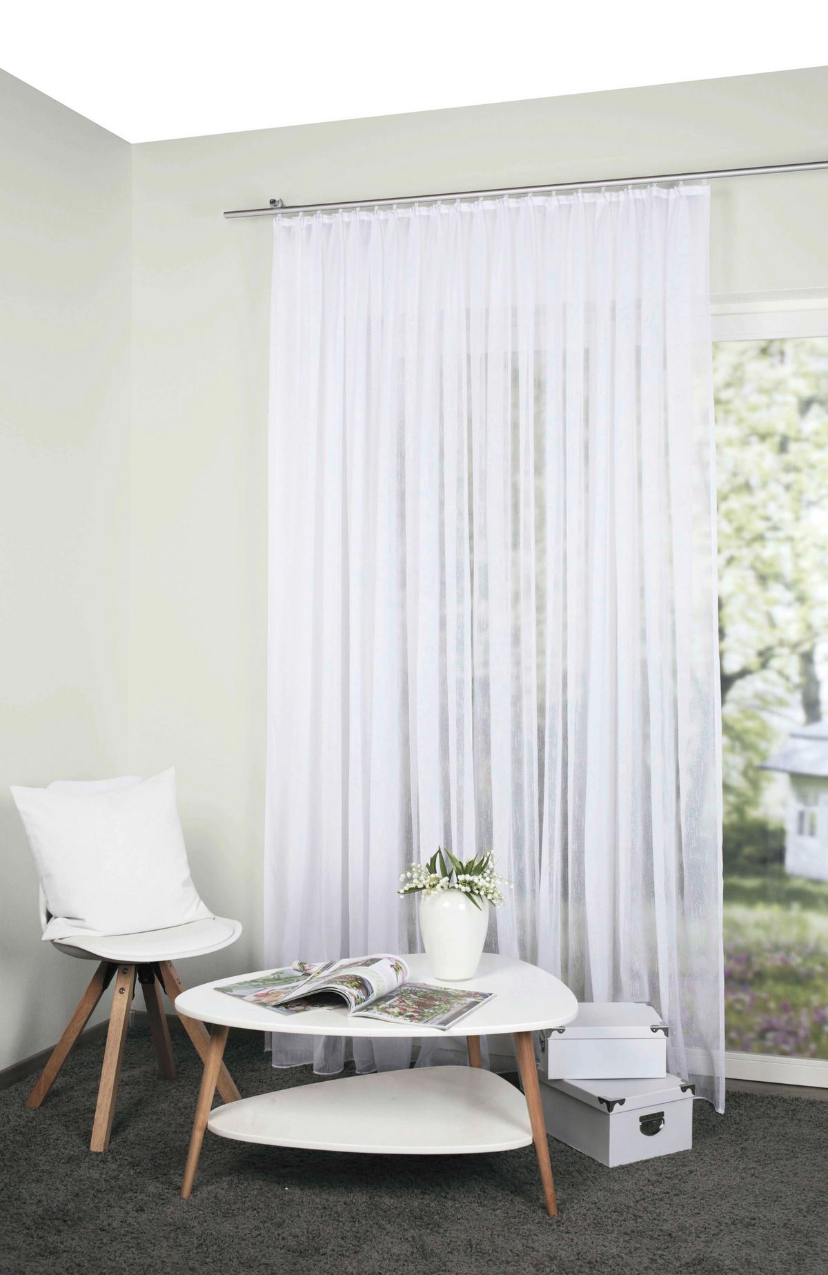 Fertigstore Weiß B: 450 Cm - Weiß, Basics, Textil (450/245cm) - Schmidt W. Gmbh