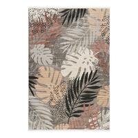 Webteppich Florence Grau/Rot/Beige 200x290 cm - Beige/Rot, KONVENTIONELL, Textil (200/290cm) - Esprit