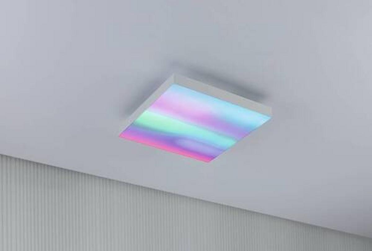 LED-Paneel L: 29,5 cm dimmbar - Weiß, Basics, Metall (29,5/29,5cm) - Paulmann