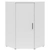 Sarokkomód Cabinet - fehér, Modern, faalapú anyag (101/115/79cm)